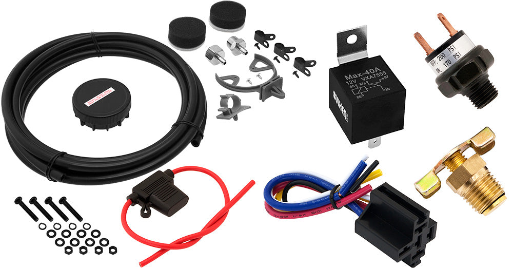 VIXEN AIR VXO4852AB 6 GALLON ALUMINUM AIR TANK BLACK WITH 200 PSI AIR COMPRESSOR ONBOARD AIR SYSTEM image 7