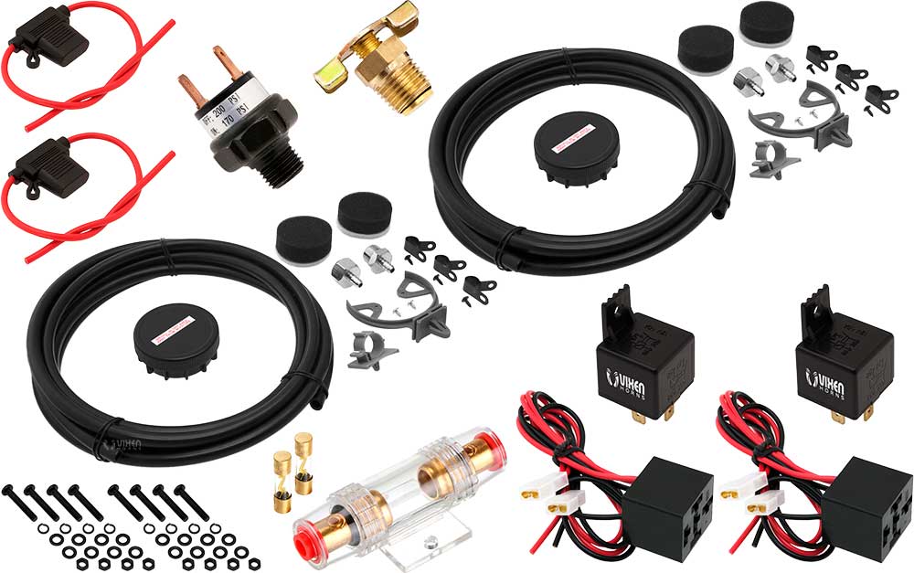 VIXEN AIR VXO4850DB 5 GALLON ALUMINUM AIR TANK WITH DUAL 200 PSI AIR COMPRESSOR ONBOARD AIR SYSTEM image 8