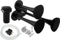 VIXEN HORNS VXH2411B/P TRIPLE TRUMPET TRAIN AIR HORN KIT WITH COVERS BLACK image 0