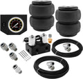 VIXEN AIR VXF1CM0126B 2 VALVE SUSPENSION MANIFOLD WITH TWO 2600 AIR SPRINGS, ONE SINGLE NEEDLE BLACK GAUGE PANEL, 3/8" OD HOSE 50 FT, 1/4" OD HOSE 35 FT AND FITTINGS image 0