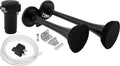 VIXEN HORNS VXH2311B/P DUAL TRUMPET TRAIN AIR HORN KIT WITH COVERS BLACK image 0
