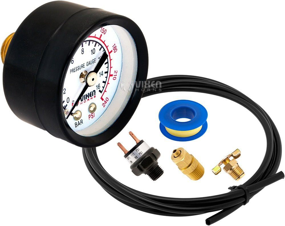 VIXEN HORNS VXO8805 0.5 GALLON AIR TANK WITH 150 PSI AIR COMPRESSOR ONBOARD AIR SYSTEM image 9