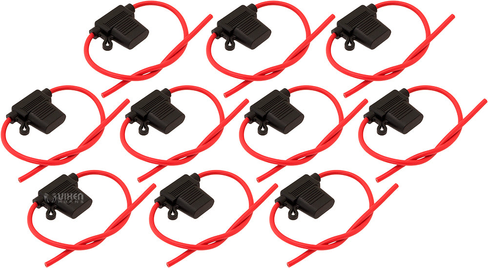 VIXEN HORNS VXA7030 IN-LINE STANDARD ATO BLADE 30A FUSE WITH WATERPROOF HOLDER (10 PACK) image 0