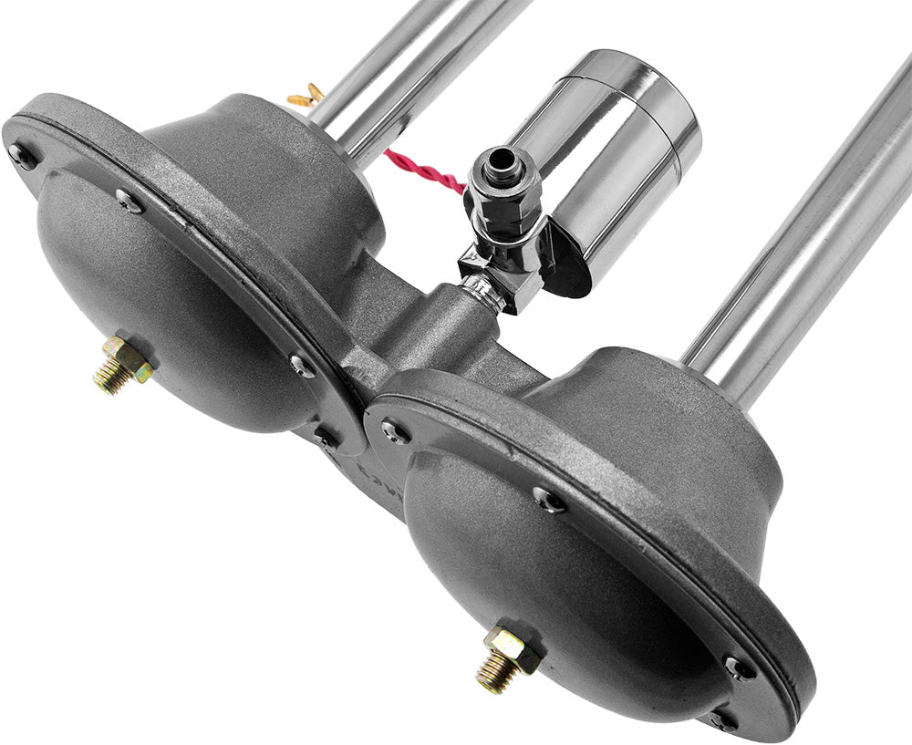 VIXEN HORNS VXH2190SS DUAL TRUMPET STAINLESS STEEL TRAIN AIR HORN CHROME COLOR image 3