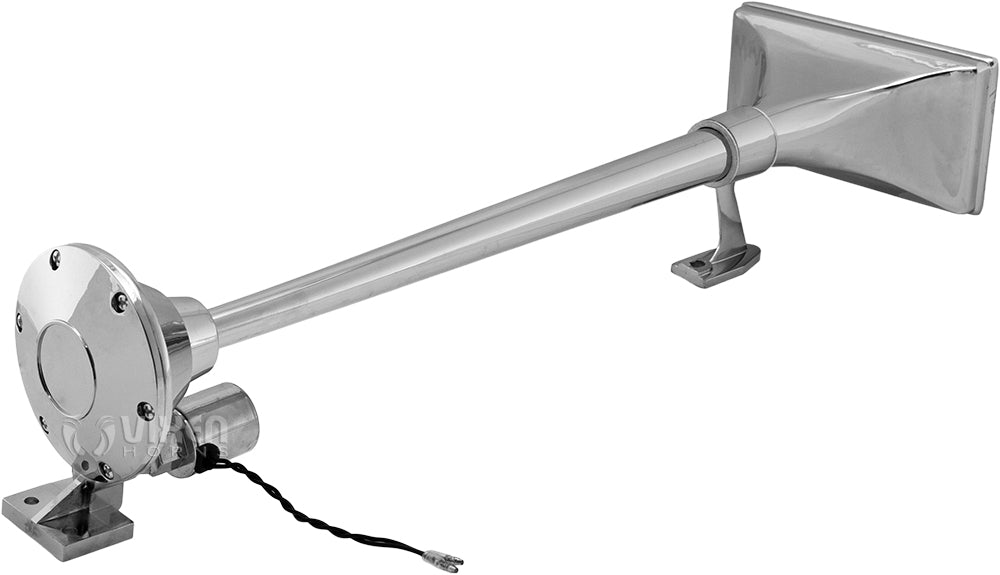 VIXEN HORNS VXO8350/1264 SINGLE TRUMPET TRAIN AIR HORN CHROME PLATED WITH 5 GALLON TANK AND 200 PSI COMPRESSOR image 2