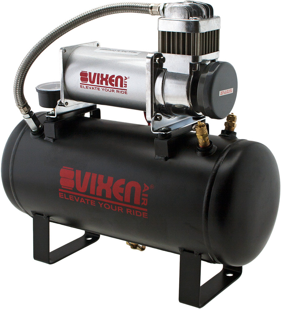 VIXEN AIR VXO8560 2 GALLON STEEL AIR TANK WITH 150 PSI AIR COMPRESSOR ONBOARD AIR SYSTEM image 2