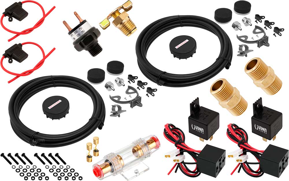 VIXEN AIR VXO4850DBF 5 GALLON ALUMINUM AIR TANK WITH DUAL 200 PSI AIR COMPRESSOR ONBOARD AIR SYSTEM image 9