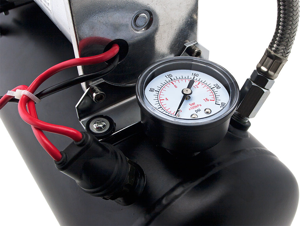 VIXEN HORNS VXPRO8824B QUAD TRUMPET TRAIN AIR HORN BLACK WITH 2.5 GALLON TANK AND 200 PSI COMPRESSOR image 7