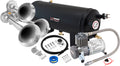 VIXEN HORNS VXO8815/3114 TRIPLE TRUMPET TRAIN AIR HORN CHROME PLATED WITH 1.5 GALLON TANK AND 150 PSI COMPRESSOR image 0