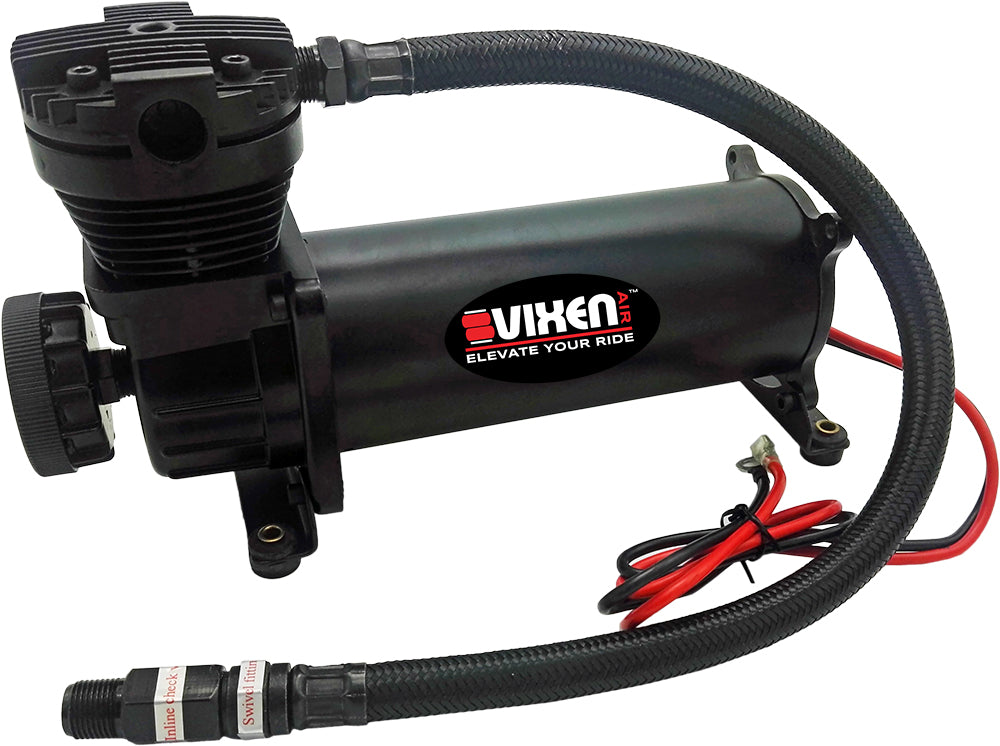 VIXEN AIR VXX1208GW/4850DBF AIR SUSPENSION KIT FOR TRUCK/CAR BAG/AIR RIDE/SPRING. ON BOARD SYSTEM, DUAL 200PSI COMPRESSOR, 5 GALLON ALUMINUM TANK image 2