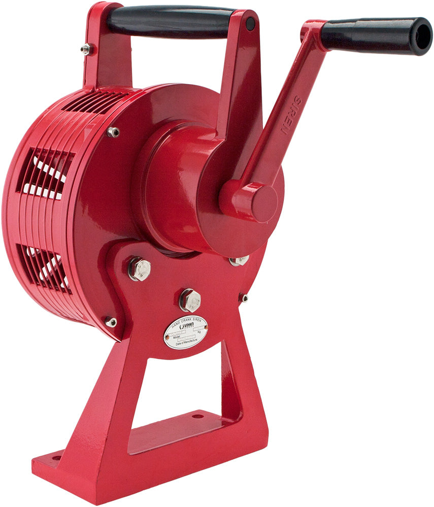 VIXEN HORNS VXS-1200MR HEAVY DUTY HAND CRANK ALARM AIR RAID SIREN RED image 1