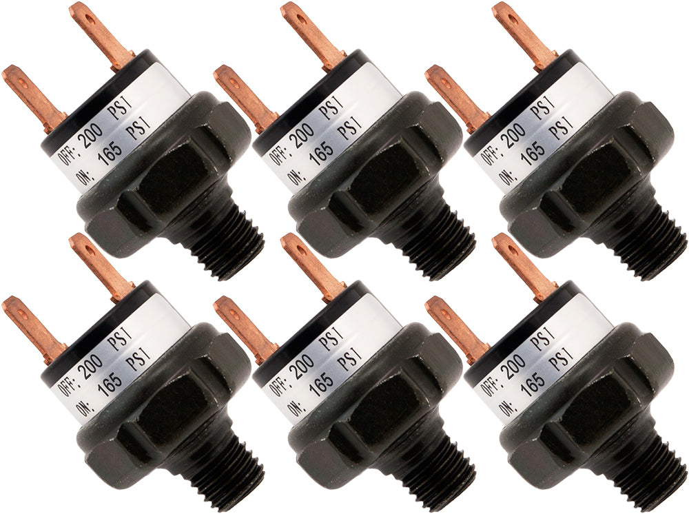 VIXEN HORNS VXA6200-6 165-200 PSI PRESSURE SWITCH (6 PACK) image 0