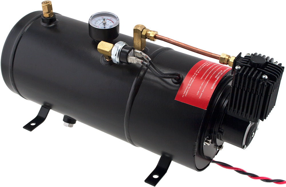 VIXEN HORNS VXO8210 1 GALLON AIR TANK WITH 150 PSI AIR COMPRESSOR (INTEGRATED) ONBOARD AIR SYSTEM image 2