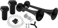 VIXEN HORNS VXH2311DB DUAL TRUMPET TRAIN AIR HORN KIT BLACK image 0