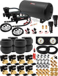 VIXEN AIR VXX1209FW/4863DBF AIR SUSPENSION KIT FOR TRUCK/CAR BAG/AIR RIDE/SPRING. ON BOARD SYSTEM, DUAL 200PSI COMPRESSOR, 6 GALLON TANK image 0