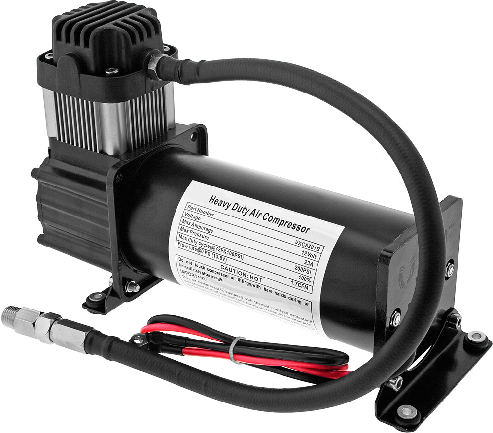 VIXEN HORNS VXO8330BDP 3 GALLON AIR TANK WITH DUAL 200 PSI AIR COMPRESSOR ONBOARD AIR SYSTEM image 4