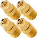 VIXEN HORNS VXA7714-4 1/4" NPT MALE COMPRESSION FITTING FOR 3/8" OD HOSE (4 PACK) image 0