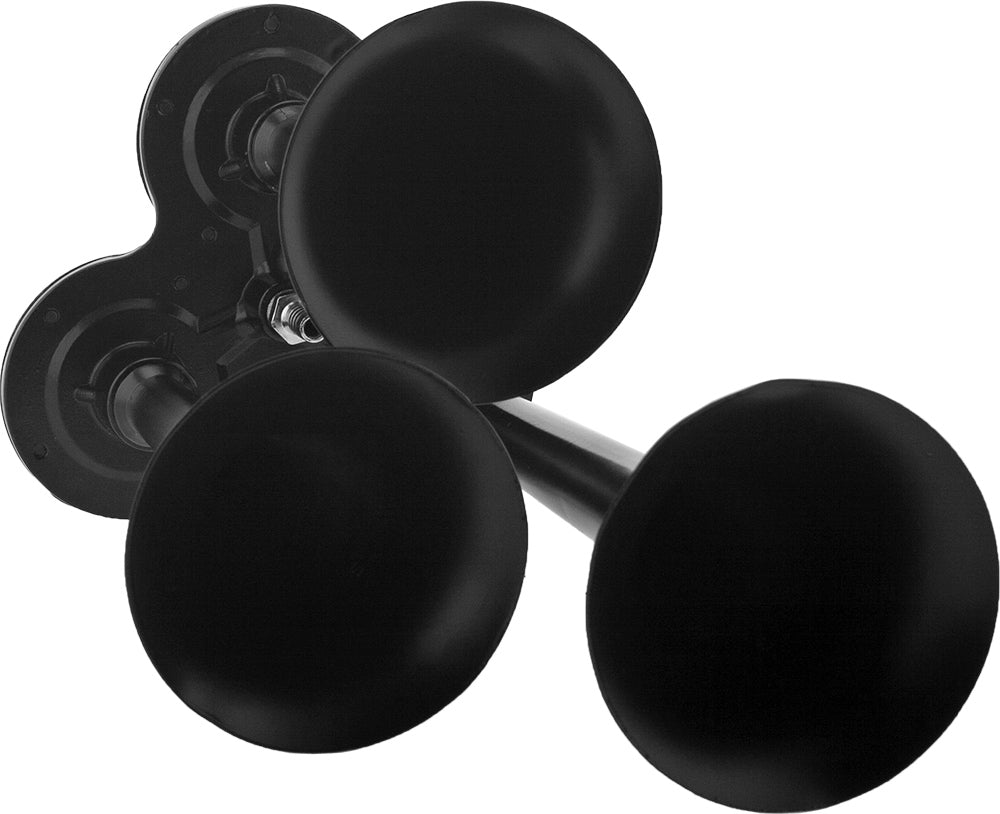 VIXEN HORNS VXH2411B/P TRIPLE TRUMPET TRAIN AIR HORN KIT WITH COVERS BLACK image 4