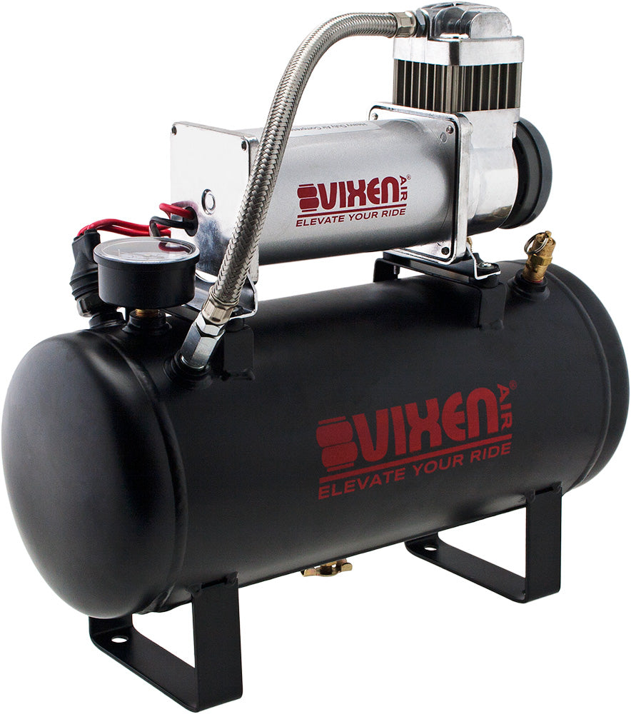 VIXEN AIR VXO8560 2 GALLON STEEL AIR TANK WITH 150 PSI AIR COMPRESSOR ONBOARD AIR SYSTEM image 4