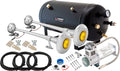 VIXEN HORNS VXO8350/1164Y2 DUAL TRUMPET TRAIN AIR HORN CHROME PLATED WITH 5 GALLON TANK AND 200 PSI COMPRESSOR image 0