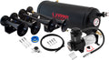 VIXEN HORNS VXO8115B/4124B QUAD TRUMPET TRAIN AIR HORN BLACK WITH 1.5 GALLON TANK AND 150 PSI COMPRESSOR image 0