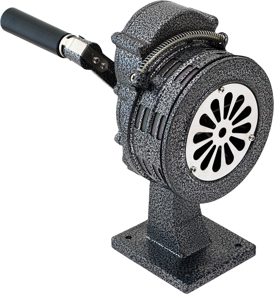 VIXEN HORNS VXS-1000SM STATIONARY MOUNT HAND CRANK SIREN GRAY image 1