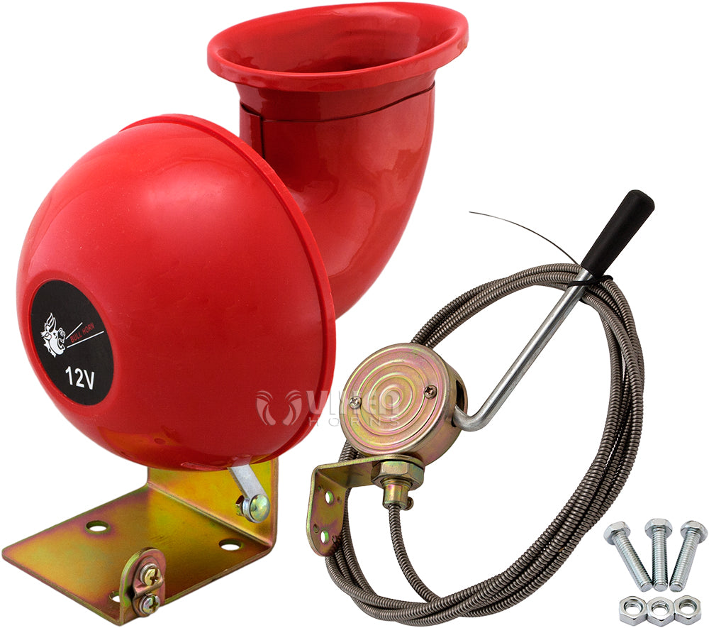VIXEN HORNS VXH1004 BULL SOUND HORN WITH PULL LEVER image 0