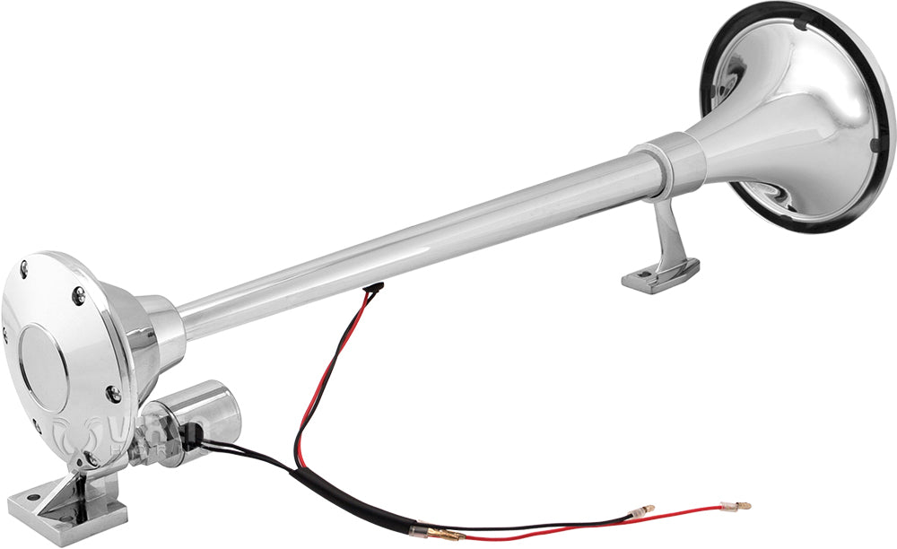 VIXEN HORNS VXO8350/1164Y SINGLE TRUMPET TRAIN AIR HORN CHROME PLATED WITH 5 GALLON TANK AND 200 PSI COMPRESSOR image 2