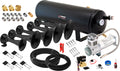 VIXEN HORNS VXO8330/5901B QUINTUPLE TRUMPET ABS TRAIN AIR HORN BLACK WITH 3 GALLON TANK AND 200 PSI COMPRESSOR image 0