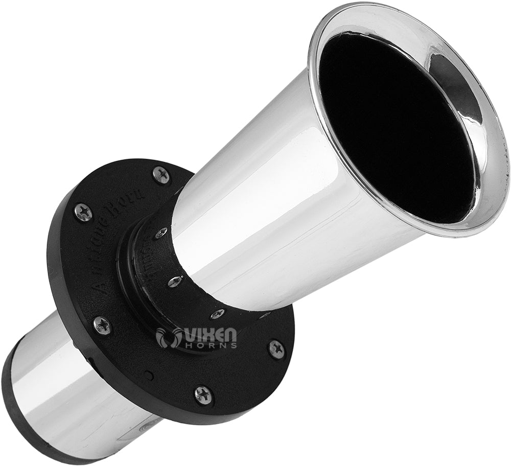 VIXEN HORNS VXH1002C OLD CAR OOGA SOUND AIR HORN CHROME COLOR image 1