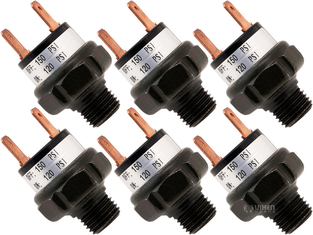 VIXEN HORNS VXA7150-6 120-150 PSI PRESSURE SWITCH (6 PACK) image 0