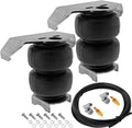 VIXEN AIR VXD2514S/BB 1/2" NPT SINGLE AIR PORT SUSPENSION AIR SPRING/AIR BAGS WITH UNIVERSAL BRACKETS, FITTINGS, SCHRADER VALVES AND 20FT HOSE image 0