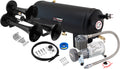VIXEN HORNS VXO8815/3311B TRIPLE TRUMPET TRAIN AIR HORN BLACK WITH 1.5 GALLON TANK AND 150 PSI COMPRESSOR image 0