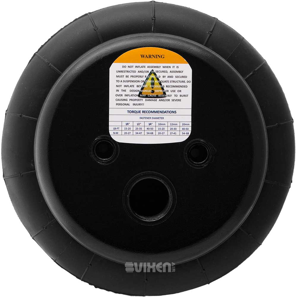 VIXEN AIR VXD2514S 1/2" NPT SINGLE AIR PORT SUSPENSION AIR SPRING/AIR BAG WITH SCHRADER VALVES AND 20FT HOSE (DUAL PACK) image 3