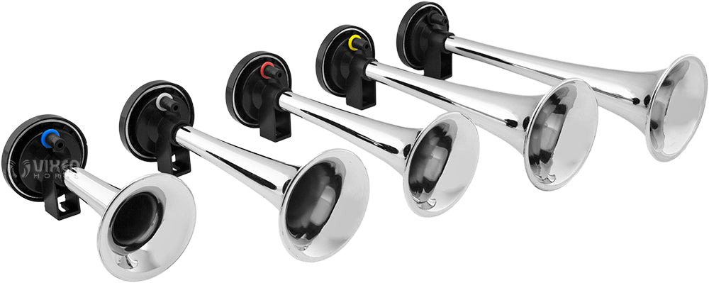 VIXEN HORNS VXH6801C DIXIE MUSICAL AIR HORN CHROME COLOR image 1
