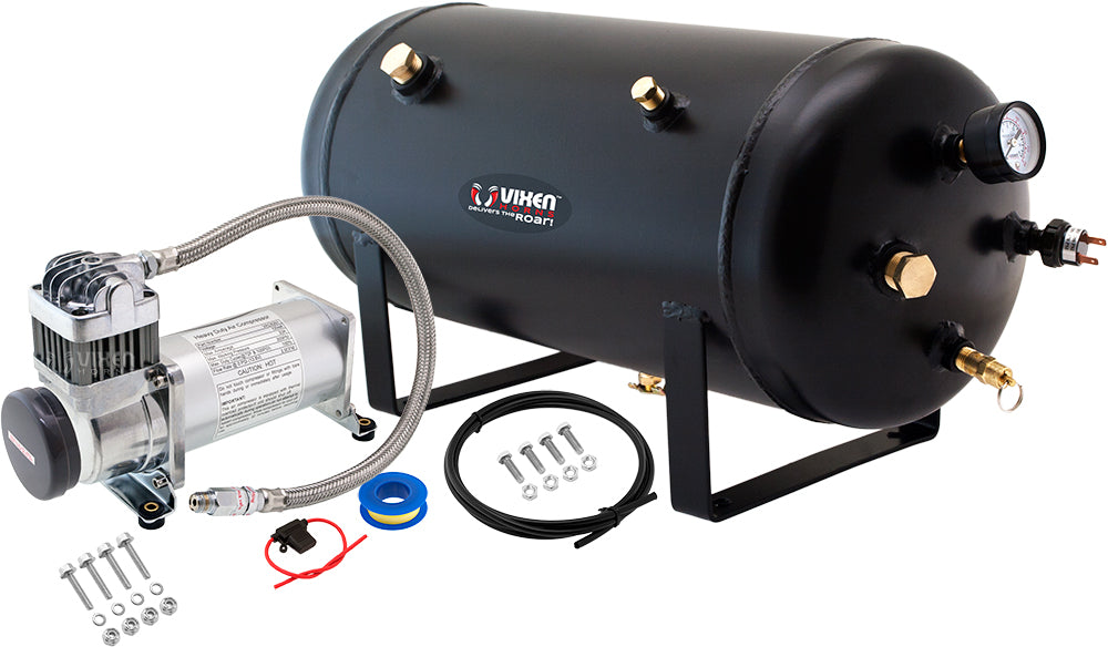 VIXEN HORNS VXO8350 5 GALLON AIR TANK WITH 200 PSI AIR COMPRESSOR ONBOARD AIR SYSTEM image 0
