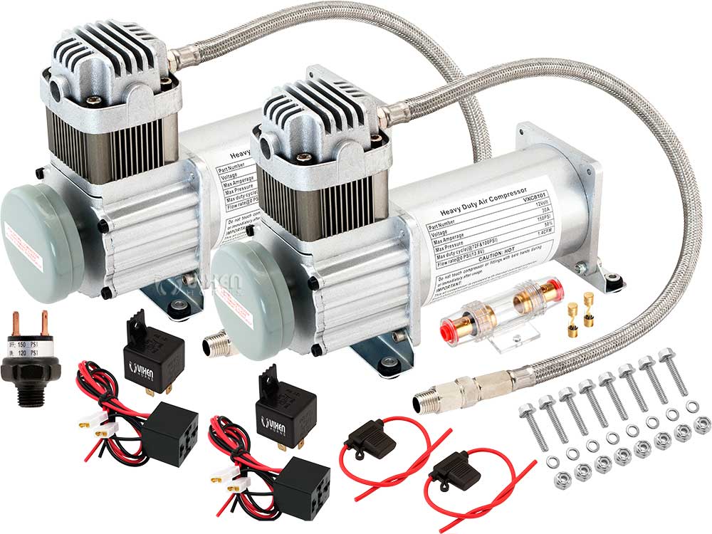 VIXEN HORNS VXC8101DP 150 PSI AIR COMPRESSORS (Dual Pack) image 0