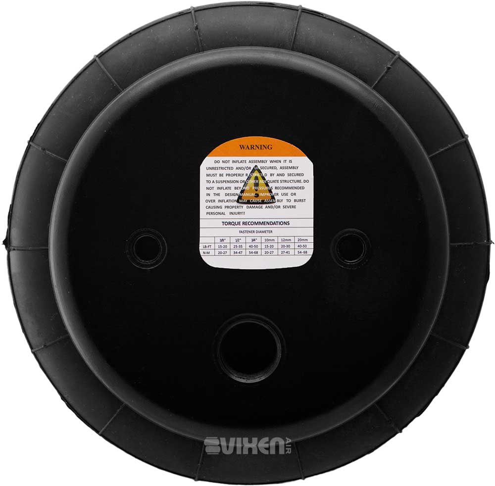 VIXEN AIR VXD2614S 1/2" NPT SINGLE AIR PORT SUSPENSION AIR SPRING/AIR BAG DUAL PACK WITH FITTINGS, SCHRADER VALVES AND 20FT HOSE image 2