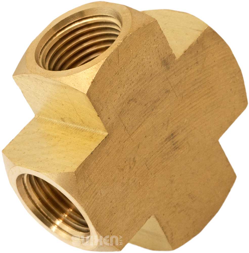 VIXEN AIR VXA7X12 1/2" NPT FEMALE CROSS image 0