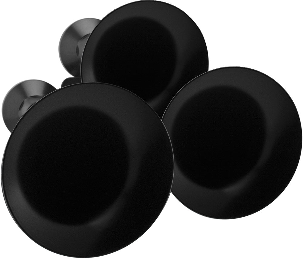 VIXEN HORNS VXO4830AB/3318XB TRIPLE TRUMPET ABS TRAIN AIR HORN BLACK WITH 3 GALLON ALUMINUM TANK AND 200 PSI COMPRESSOR image 3