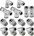 VIXEN AIR VXK8502 SET OF FITTINGS FOR AIR SUSPENSION 1/2" NPT USING 3/8" OD AIR LINES image 0