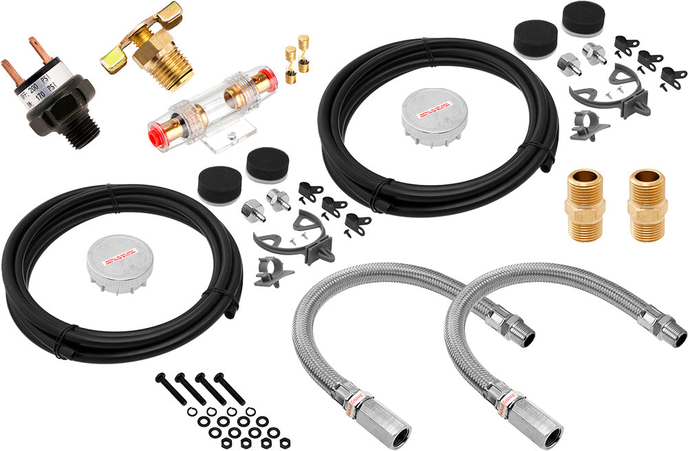 VIXEN AIR VXO8850DCF 5 GALLON ALUMINUM AIR TANK WITH DUAL CYLINDER 300 PSI AIR COMPRESSOR ONBOARD AIR SYSTEM image 9