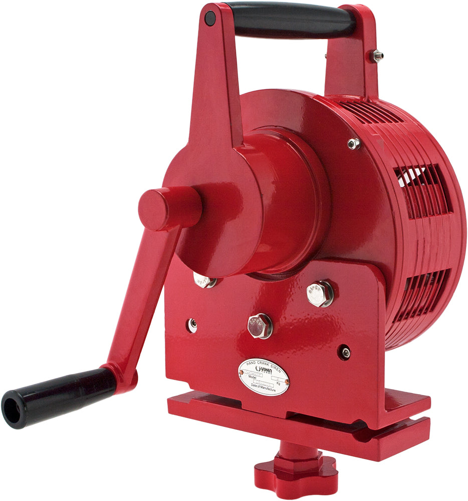 VIXEN HORNS VXS-1200MBR HEAVY DUTY HAND CRANK ALARM AIR RAID SIREN RED image 2