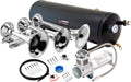VIXEN HORNS VXO8330/3418 TRIPLE TRUMPET TRAIN AIR HORN CHROME PLATED WITH 3 GALLON TANK AND 200 PSI COMPRESSOR image 0