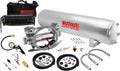 VIXEN AIR VXO8852GDCI 5 GALLON STEEL AIR TANK SILVER WITH DUAL CYLINDER 300 PSI AIR COMPRESSOR AND TIRE INFLATION KIT ONBOARD AIR SYSTEM image 0