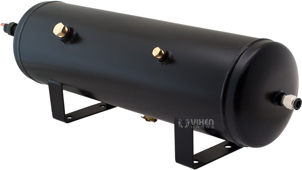 VIXEN HORNS VXO8330/1167B SINGLE TRUMPET TRAIN AIR HORN BLACK WITH 3 GALLON TANK AND 200 PSI COMPRESSOR image 7