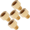 VIXEN HORNS VXA1438-5 1/4" NPT MALE TO 3/8" NPT FEMALE BRASS THREAD EXPANDER FITTING (5 PACK) image 0