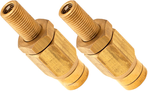 VIXEN AIR VXA1014-2 INFLATION SCHRADER VALVE WITH PUSH TO CONNECT FOR 1/4" OD AIR LINE (2 PACK) image 0