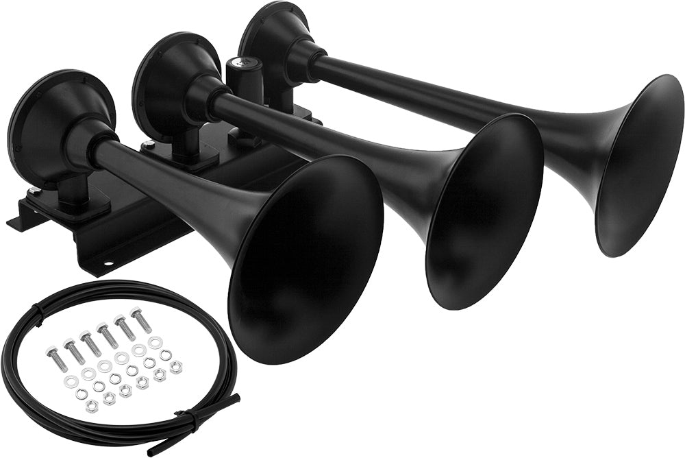 VIXEN HORNS VXH4318 FOUR TRUMPET TRAIN AIR HORN CHROME PLATED