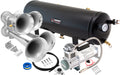 VIXEN HORNS VXO8330/4114 QUAD TRUMPET TRAIN AIR HORN CHROME PLATED WITH 3 GALLON TANK AND 200 PSI COMPRESSOR image 0